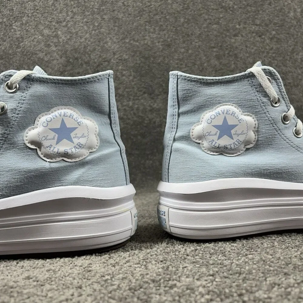Converse Chuck Taylor All Star Move Hi A03015C Kid's Size 7 Blue Platform Shoes